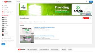 
                            7. Acacia Energy - YouTube