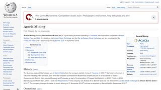 
                            7. Acacia Mining - Wikipedia