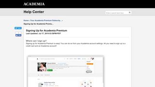 
                            5. Academia.edu | Signing Up for Academia Premium