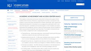 
                            6. Academic Achievement and Access Center (AAAC) | STUDENT ...