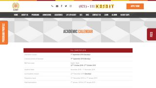 
                            8. Academic Calendar - KASBIT