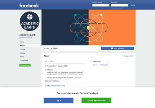 
                            6. Academic Earth - About | Facebook