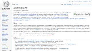 
                            2. Academic Earth - Wikipedia