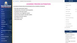 
                            2. Academic ... - Kalasalingam Academy of Research and Education