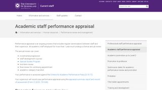 
                            6. Academic staff performance appraisal - Current staff ...