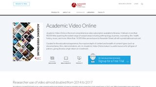 
                            4. Academic Video Online | Alexander Street