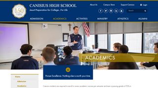 
                            2. Academics - Canisius High School