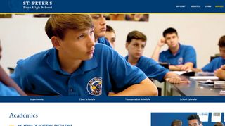 
                            8. Academics | St. Peter's Boys High School