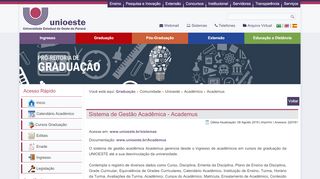 
                            1. Academus - Portal Unioeste