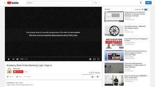 
                            7. Academy Bank Online Banking Login | Sign-in - YouTube