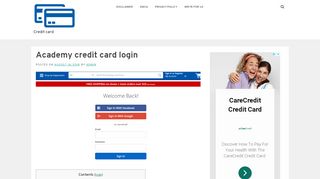 
                            2. Academy credit card login - Credit card - audreysedibles.com