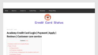 
                            6. Academy Credit Card Login | Payment | Apply | Reviews