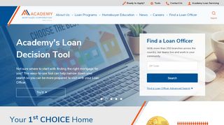 
                            8. Academy Mortgage Corporation: Your 1st CHOICE Home Loan Lender