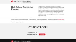 
                            3. Academy of Art University - Student Login