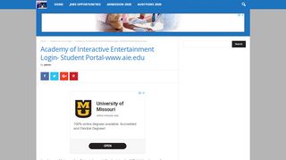 
                            9. Academy of Interactive Entertainment Login- Student Portal-www.aie ...