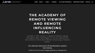 
                            1. Academy of Remote Viewing and Remote Influencing: Home