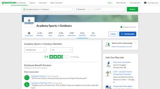 
                            8. Academy Sports + Outdoors Employee Benefits and Perks ...