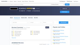 
                            8. ACADGILD Reviews by Employees | AmbitionBox (Naukri.com)