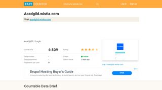 
                            7. Acadgild.wistia.com: acadgild - Login - Easy Counter