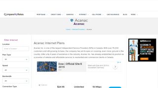 
                            5. Acanac Internet Plans, Compare High-speed and unlimited ...