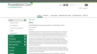 
                            5. AcariaHealth Acquires Foundation Care | Envolve Health