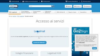 
                            1. Accedi ai servizi - PEC Legalmail - InfoCert Legalmail