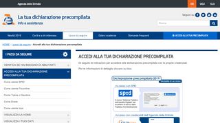 
                            9. Accedi alla tua dichiarazione precompilata - Agenzia delle Entrate