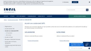 
                            2. Accedi con credenziali INPS - INAIL
