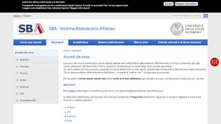 
                            2. Accedi da casa | SBA - Sistema Bibliotecario d'Ateneo - Unito