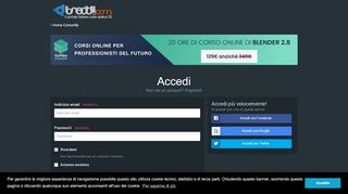 
                            8. Accedi - Treddi.com - Il portale italiano sulla grafica 3D