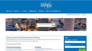 
                            1. Accela Citizen Access - City of Tampa