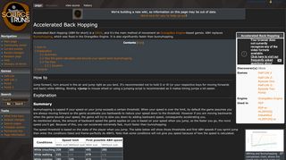 
                            1. Accelerated Back Hopping - SourceRuns Wiki