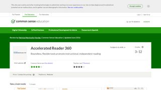 
                            8. Accelerated Reader 360 Review for Teachers | Common Sense ...