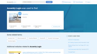 
                            6. Accentry Login at top.accessify.com