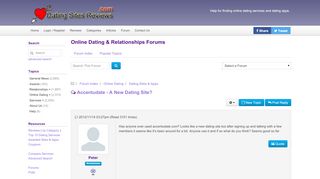 
                            9. Accentudate - A New Dating Site? - Dating Sites Reviews