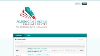 
                            8. Accenture American Indian Scholarship Fund