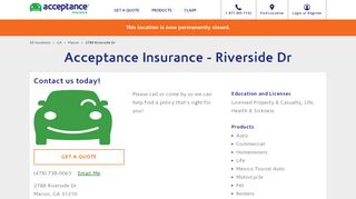 
                            6. Acceptance Insurance 2788 Riverside Dr: auto, homeowners ...