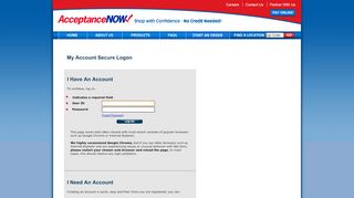 
                            7. AcceptanceNOW® My Account