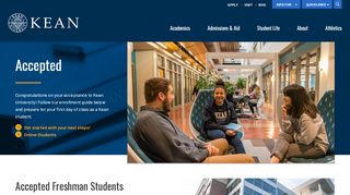 
                            7. Accepted | Kean University