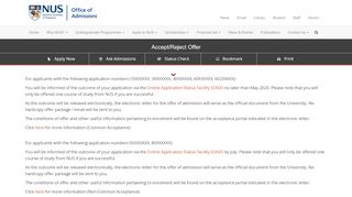 
                            1. Accept/Reject Offer - NUS
