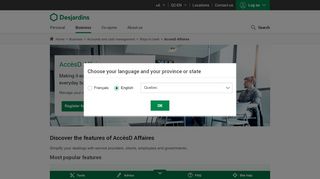 
                            4. AccèsD Affaires | Desjardins