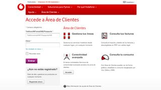 
                            4. Acceso al area de clientes para empresas | Vodafone Empresas