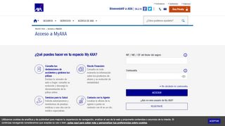 
                            8. Acceso MyAXA - Seguros de coche, salud, vida y hogar  …