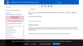 
                            4. ACCESOS – Colegio Nuestra Señora del Recuerdo