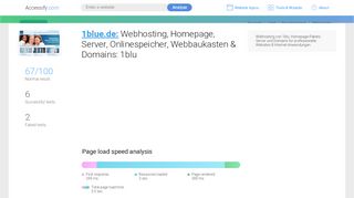 
                            3. Access 1blue.de. Webhosting, Homepage, Server ...