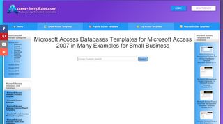 
                            6. Access 2007 Database Templates for Microsoft Access in ...