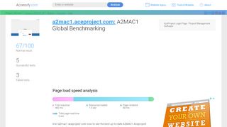 
                            3. Access a2mac1.aceproject.com. A2MAC1 Global Benchmarking