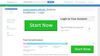 
                            1. Access acad.unoesc.edu.br. Sistema Acadêmico ~ Login