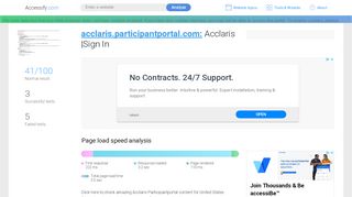 
                            4. Access acclaris.participantportal.com. Acclaris |Sign In