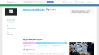 
                            4. Access accordstudent.com. Slipspace